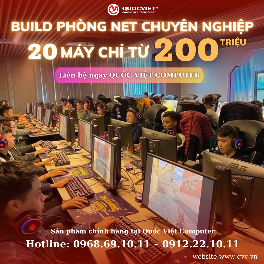 Mở phòng Game net giá rẻ Với Quốc Việt Lắp đặt phòng net tại Nghệ An - Hà tĩnh