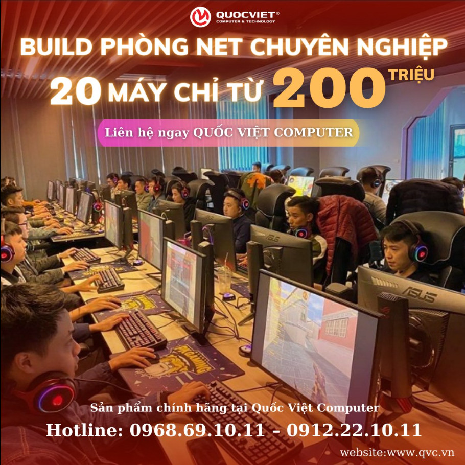 Lắp Đặt Phòng Net 20 Máy Trọn Gói Uy Tín, Giá Rẻ tại Nghệ An, Hà Tĩnh 