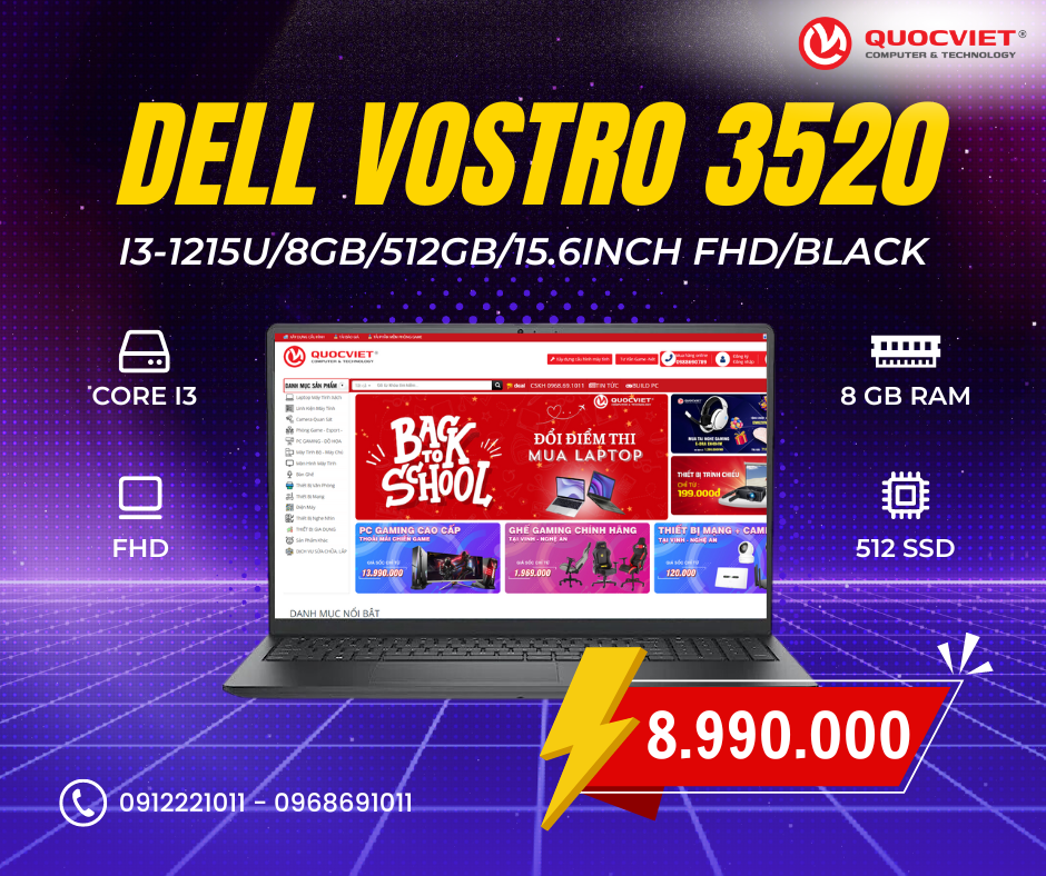 SIÊU KHUYẾN MÃI LAPTOP DELL VOSTRO 3520