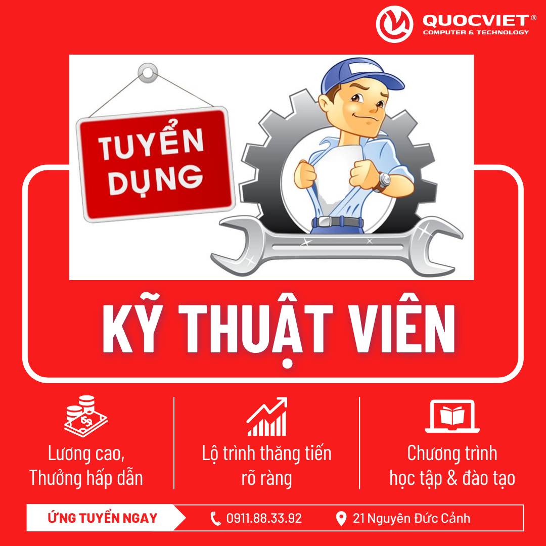 TUYỂN DỤNG NHÂN VIÊN KỸ THUẬT