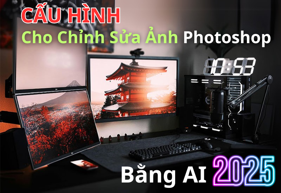 Top Cấu Hình Máy Tính Chuyên Dụng Cho Chỉnh Sửa Ảnh Photoshop Bằng AI 2025