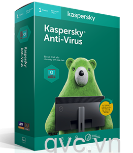 Phần mềm diệt virut Kaspersky Anti Virut for 1 máy (KAV)