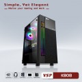 VỎ CASE MÁY TÍNH VSP - ESPORT GAMING KB08 - ĐEN ( NO FAN)