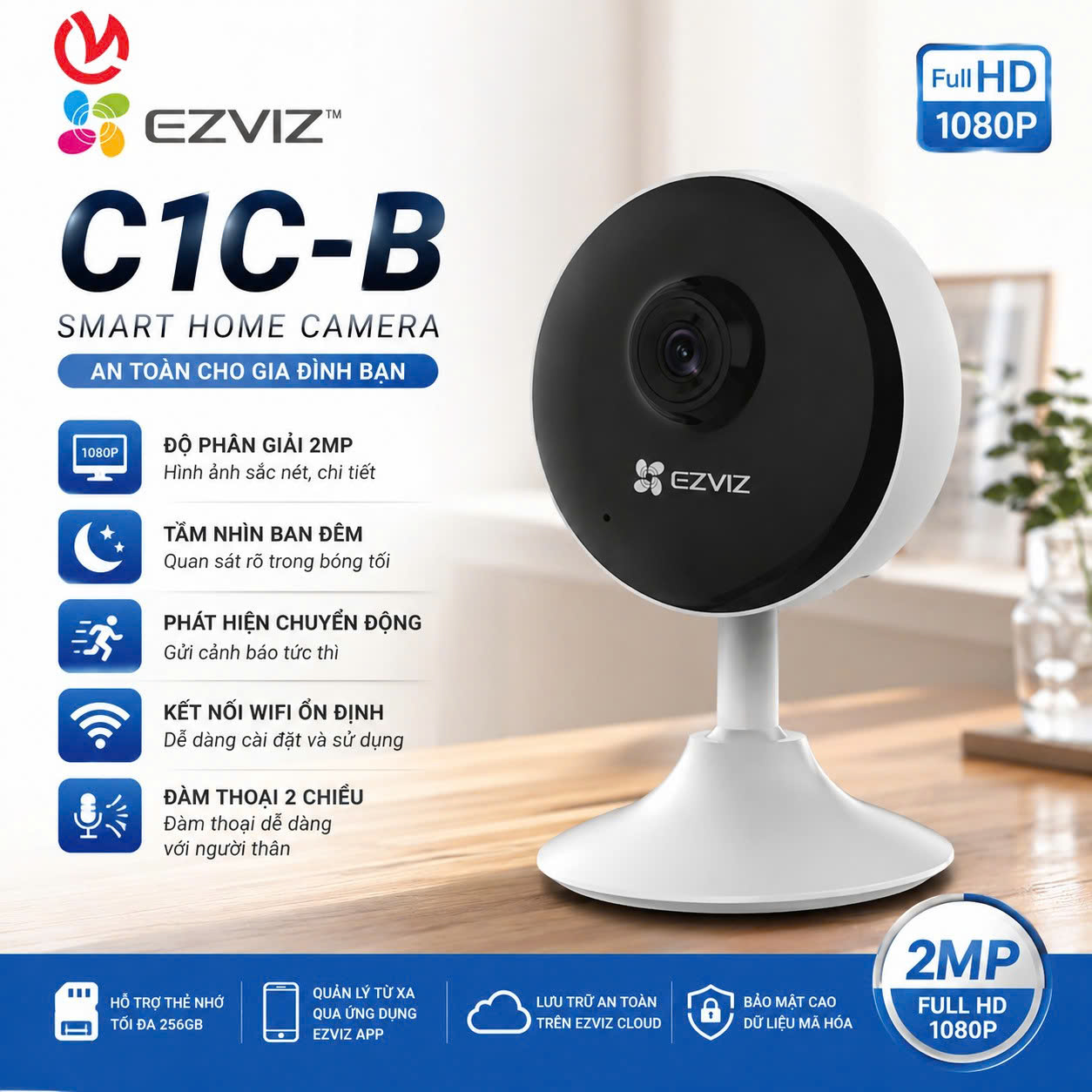Camera EZVIZ C1C-B 1080 2MP (H265)