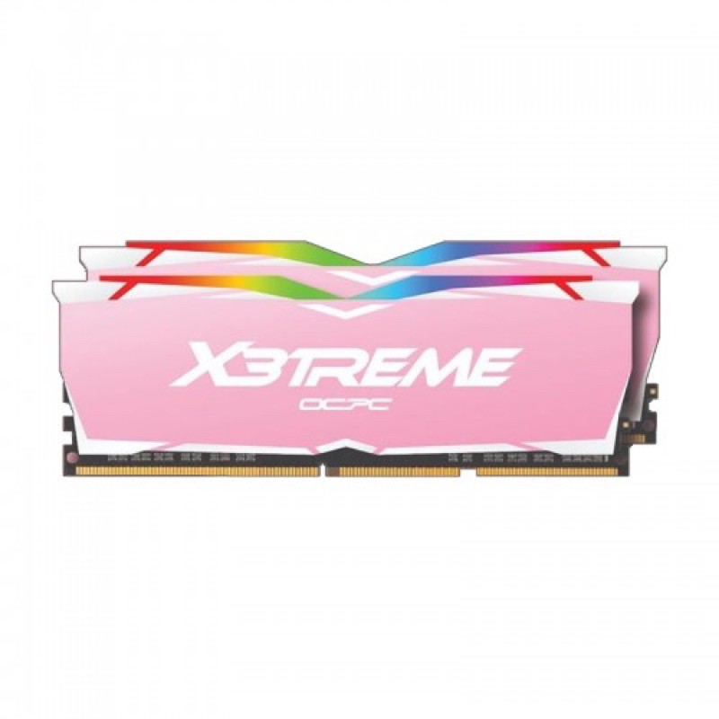 Ram OCPC X3treme Aura RGB 16GB (8GBx2) Bus 3200 PINK MMX3A2K16GD432C16PK