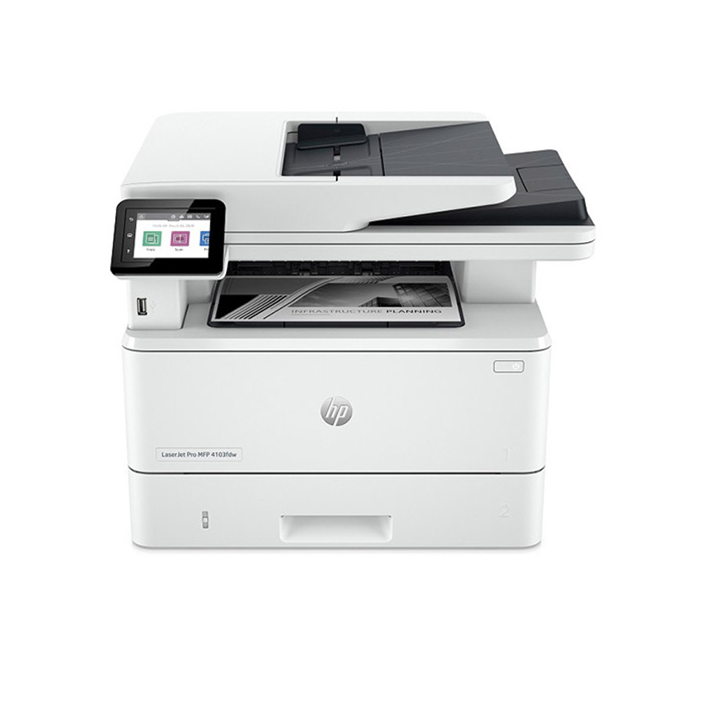 Máy in Laser đa năng HP 4103fdw 2Z629A (A4/In đảo mặt/Scan ADF 2 mặt/Copy/Fax/USB /LAN/WIFI)