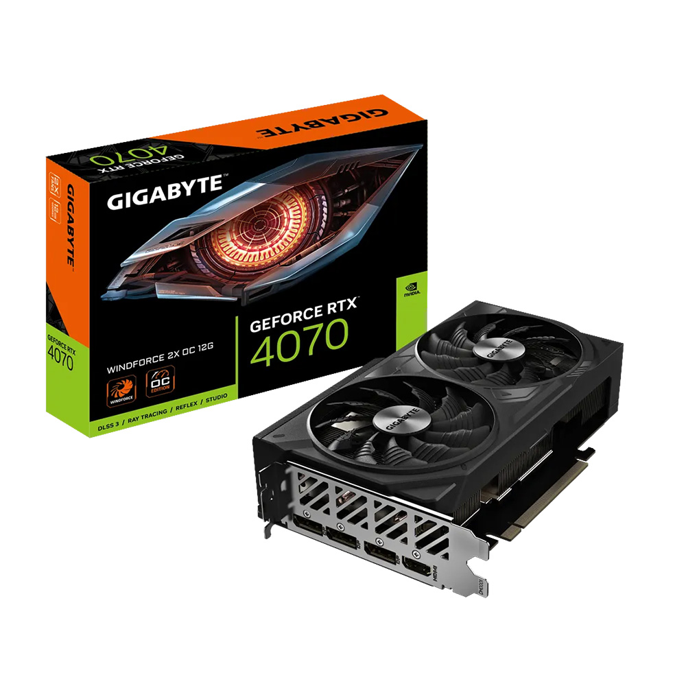 VGA Gigabyte RTX 4070 WINDFORCE 2X OC 12G (N4070WF2 OC-12GD)