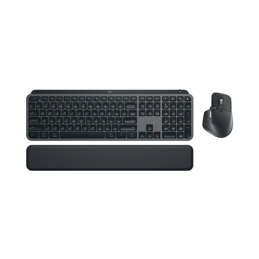 Key Mouse không dây Logitech Bluetooth MX Keys S Combo, màu than chì (920-011605)