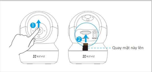 Camera EZVIZ C6N Pro 3MP 2K W1 Color Wifi quay quét 360 độ trong nhà, có màu ban đêm