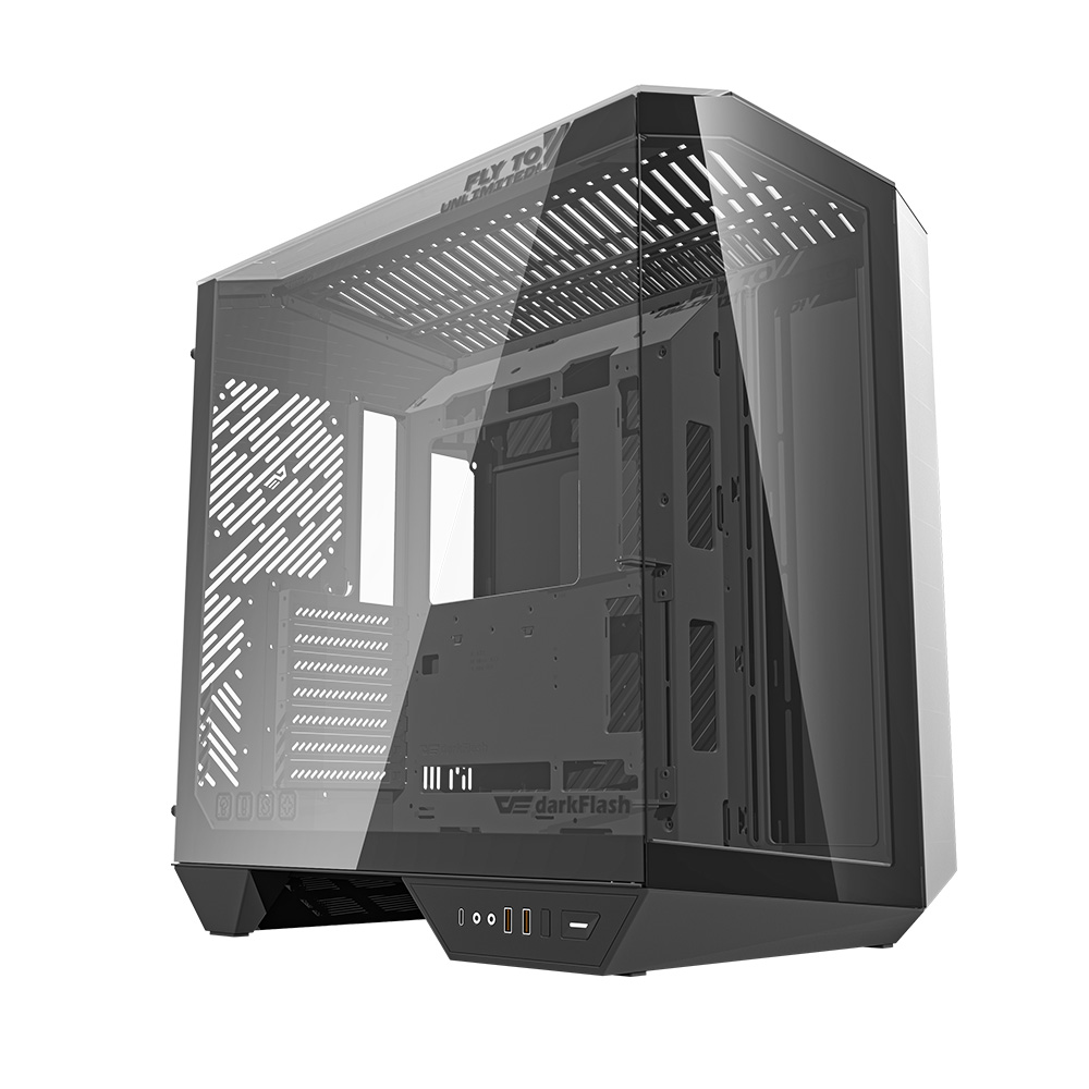 Vỏ Case DarkFlash DY470 Black (ATX, Mid Tower,Màu Đen) Case Bể Cá