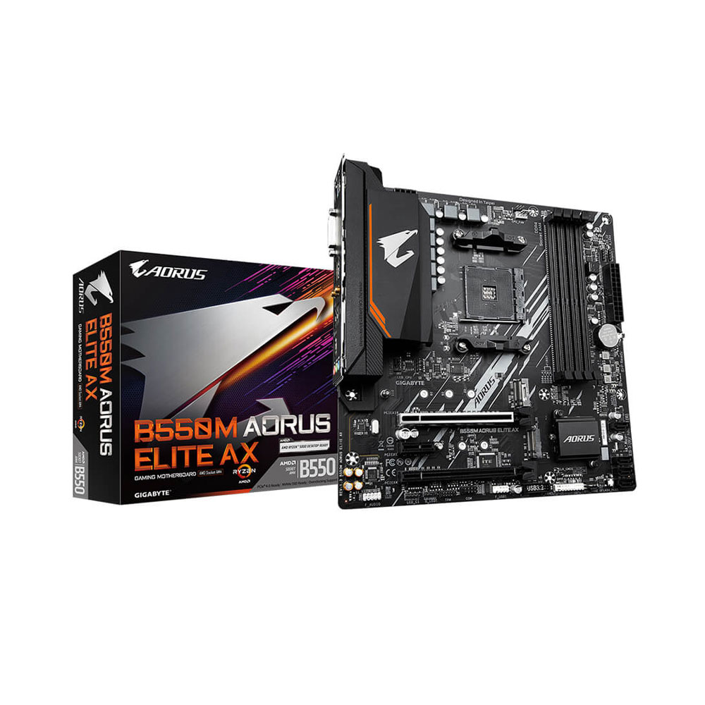 Bo mạch chủ Gigabyte B550M AORUS ELITE AX (Wifi+Bluetooth)