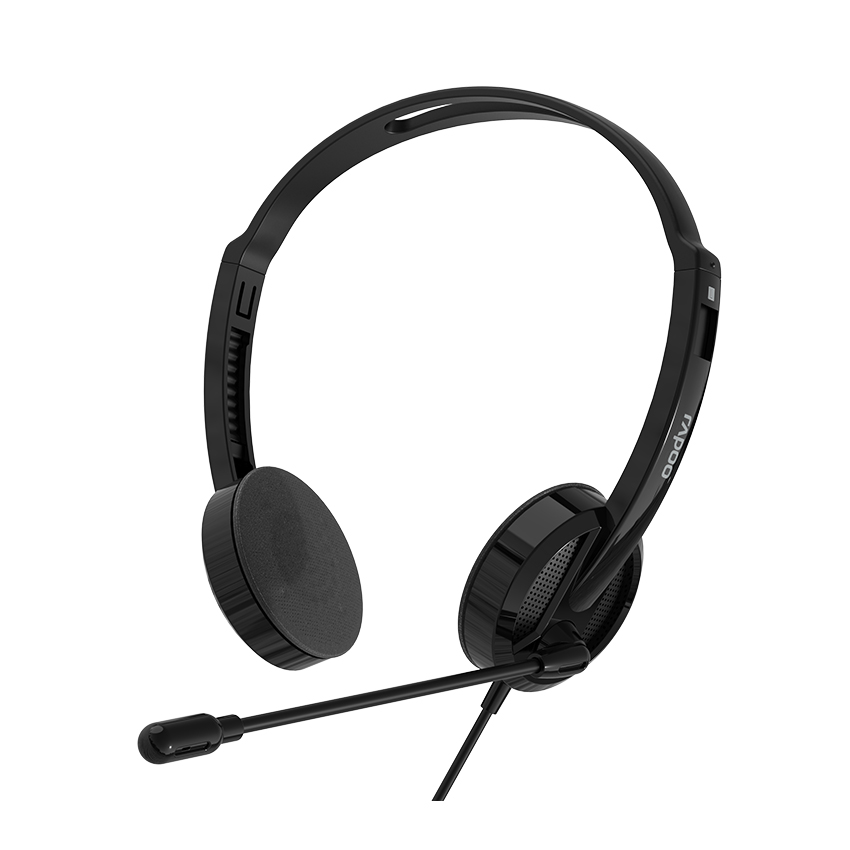 Tai nghe có dây Rapoo H101 - 1 jack 3.5mm cả mic và nghe