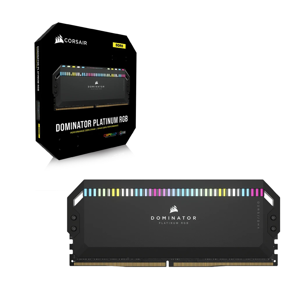 Ram Corsair Dominator Platinum RGB 64GB (2x32GB) 6000MHz DDR5 (CMT64GX5M2B6000C40)