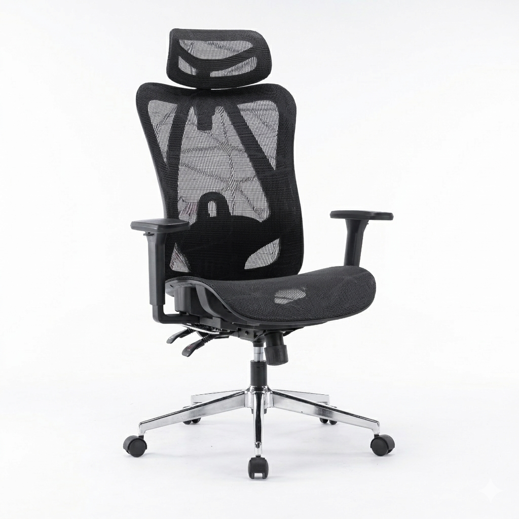Ghế xoay công thái học E-Dra EEC225 Black