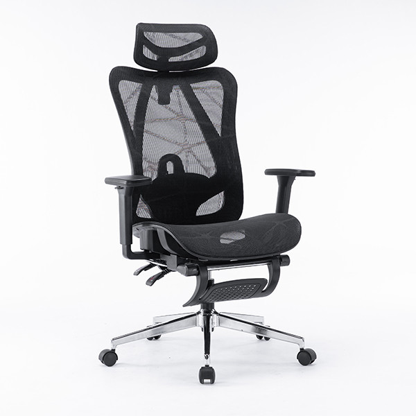 Ghế xoay công thái học E-Dra EEC225 Black ( Có kê chân)