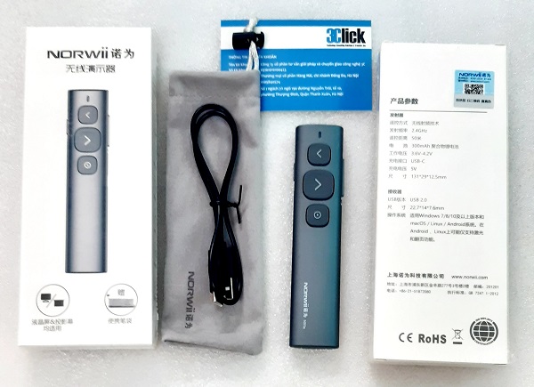 Bút trình chiếu kỹ thuật số dùng cho màn hình Led Norwii N95S Pro