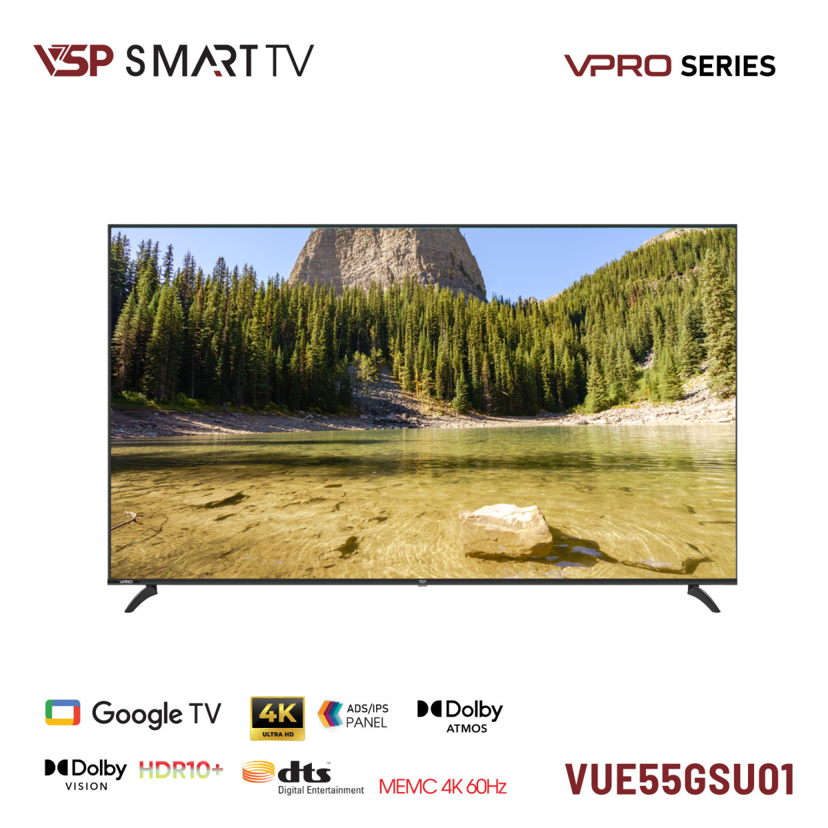 Tivi VSP VUE55GSU01 55 inch 4K 3840 x 2160px 60Hz (VPRO SERIES)