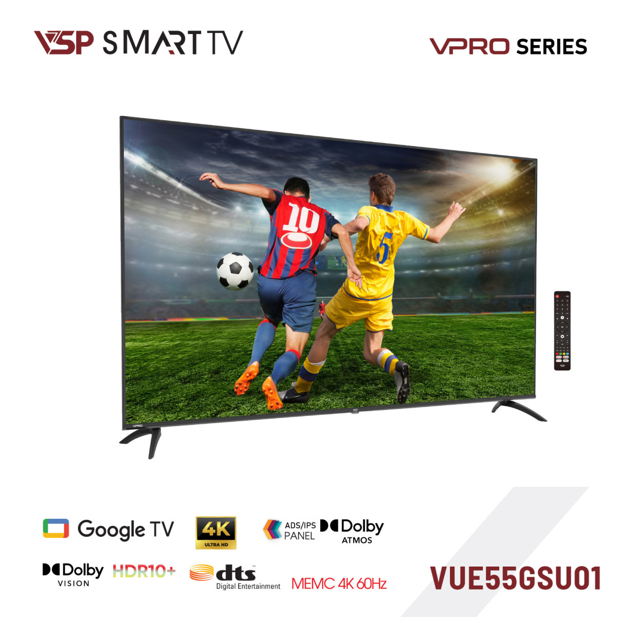 Tivi VSP VUE55GSU01 55 inch 4K 3840 x 2160px 60Hz (VPRO SERIES)