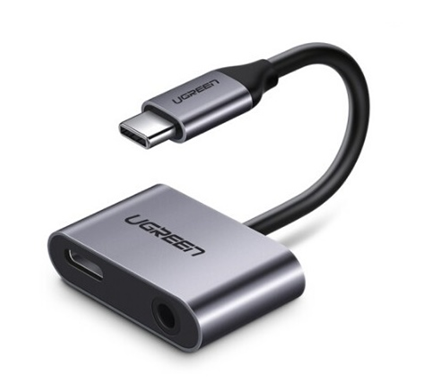 Cáp chuyển đổi USB type-C to 3,5mm hỗ trợ cổng sạc USB-C Ugreen (50596)