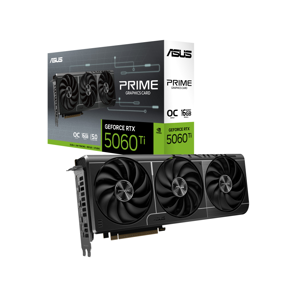 Card màn hình đồ họa Asus Prime GeForce RTX 5060 Ti 16GB GDDR7 OC Edition