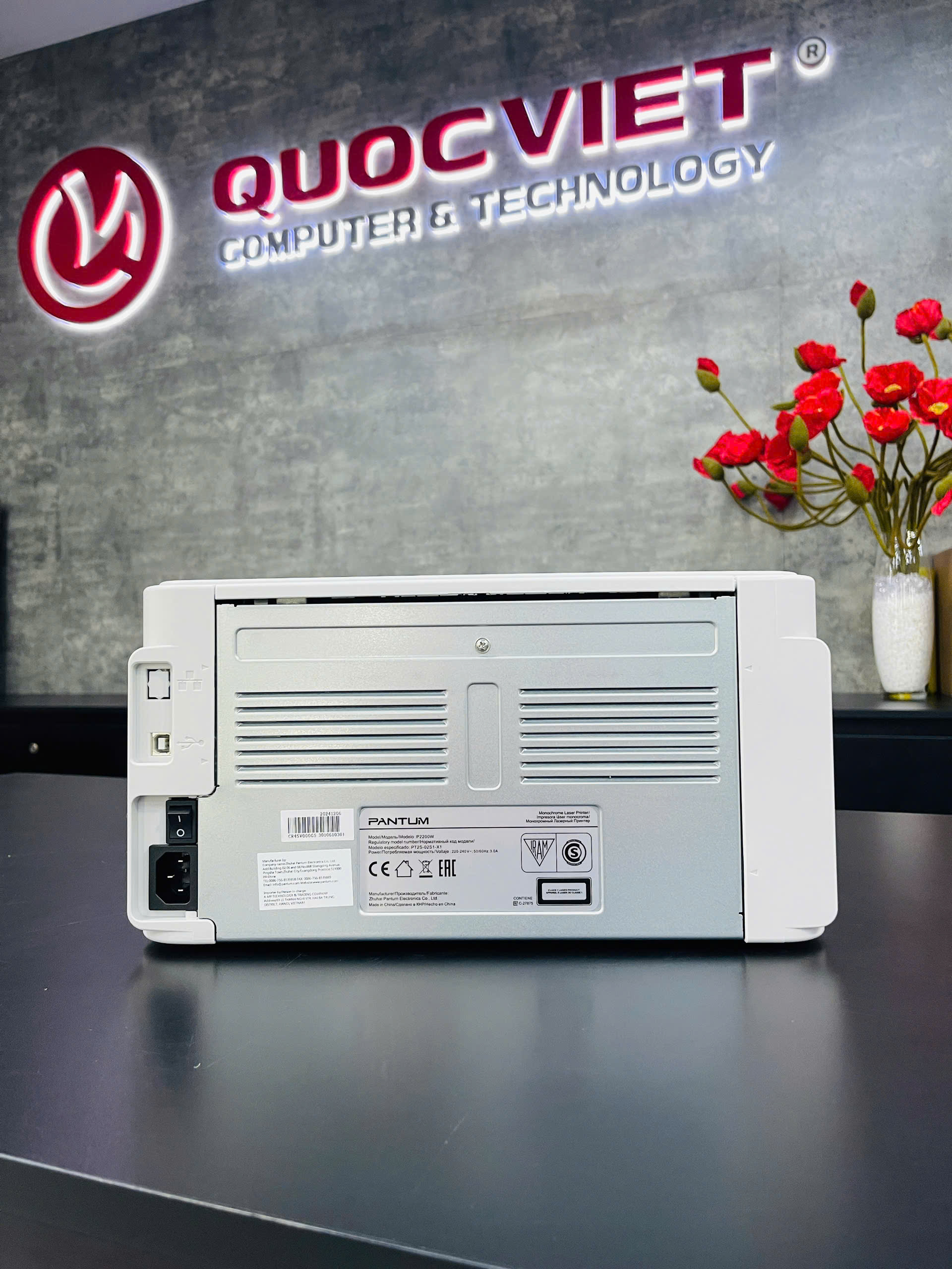 Máy in laser đen trắng Pantum P2200W (A4/A5/ USB/ WIFI)