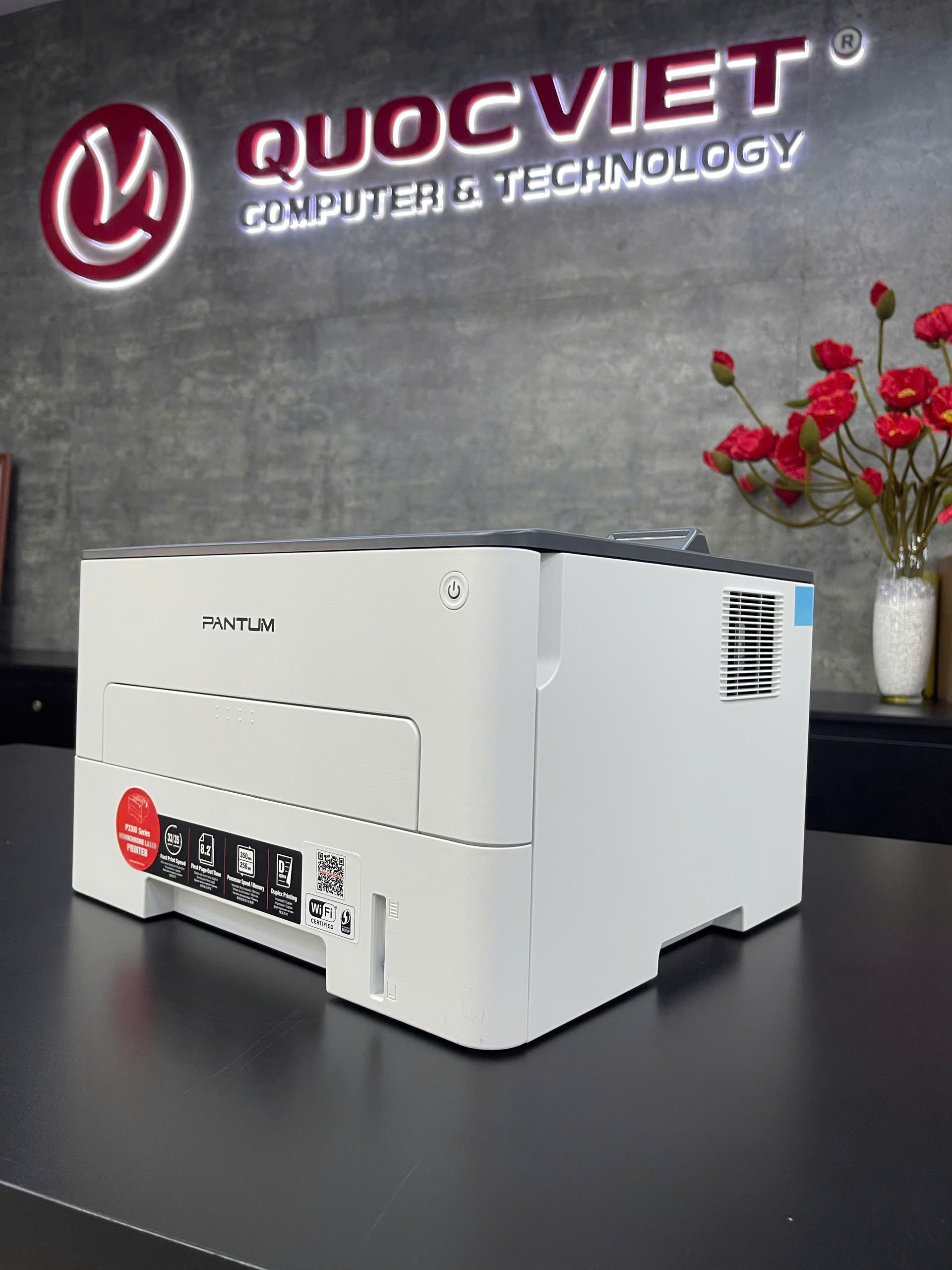 Máy in Laser đen trắng Pantum P3302DW (In đảo mặt | A4| A5| USB| LAN| WIFI)