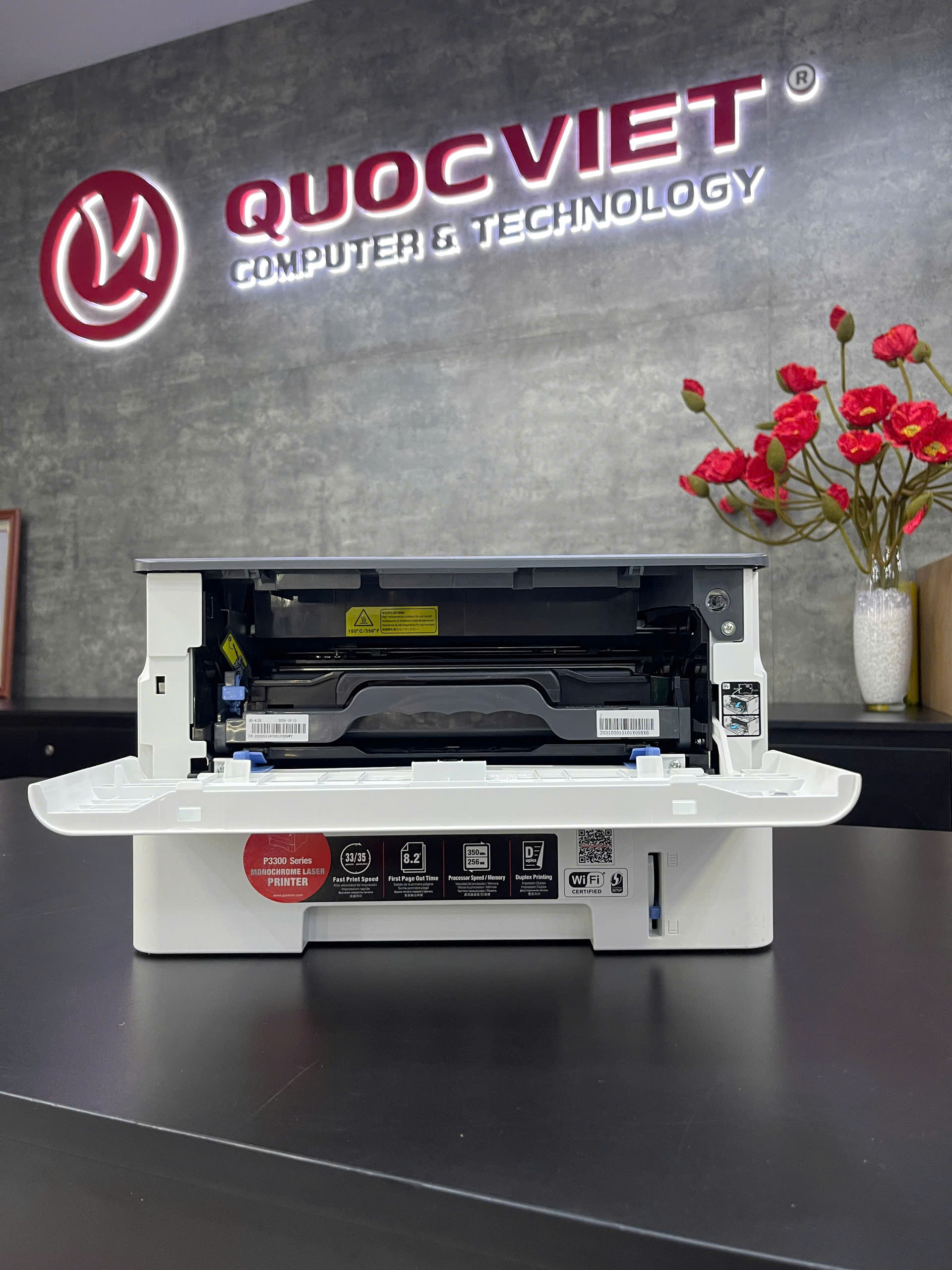 Máy in Laser đen trắng Pantum P3302DW (In đảo mặt | A4| A5| USB| LAN| WIFI)