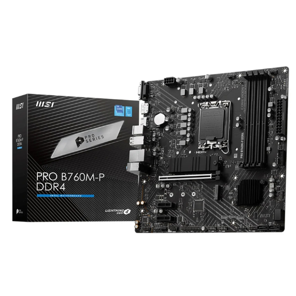 Bo mạch chủ MSI PRO B760M-P DDR4 (Intel B760/ Socket 1700/ M-ATX/ 4 khe ram/ DDR4)