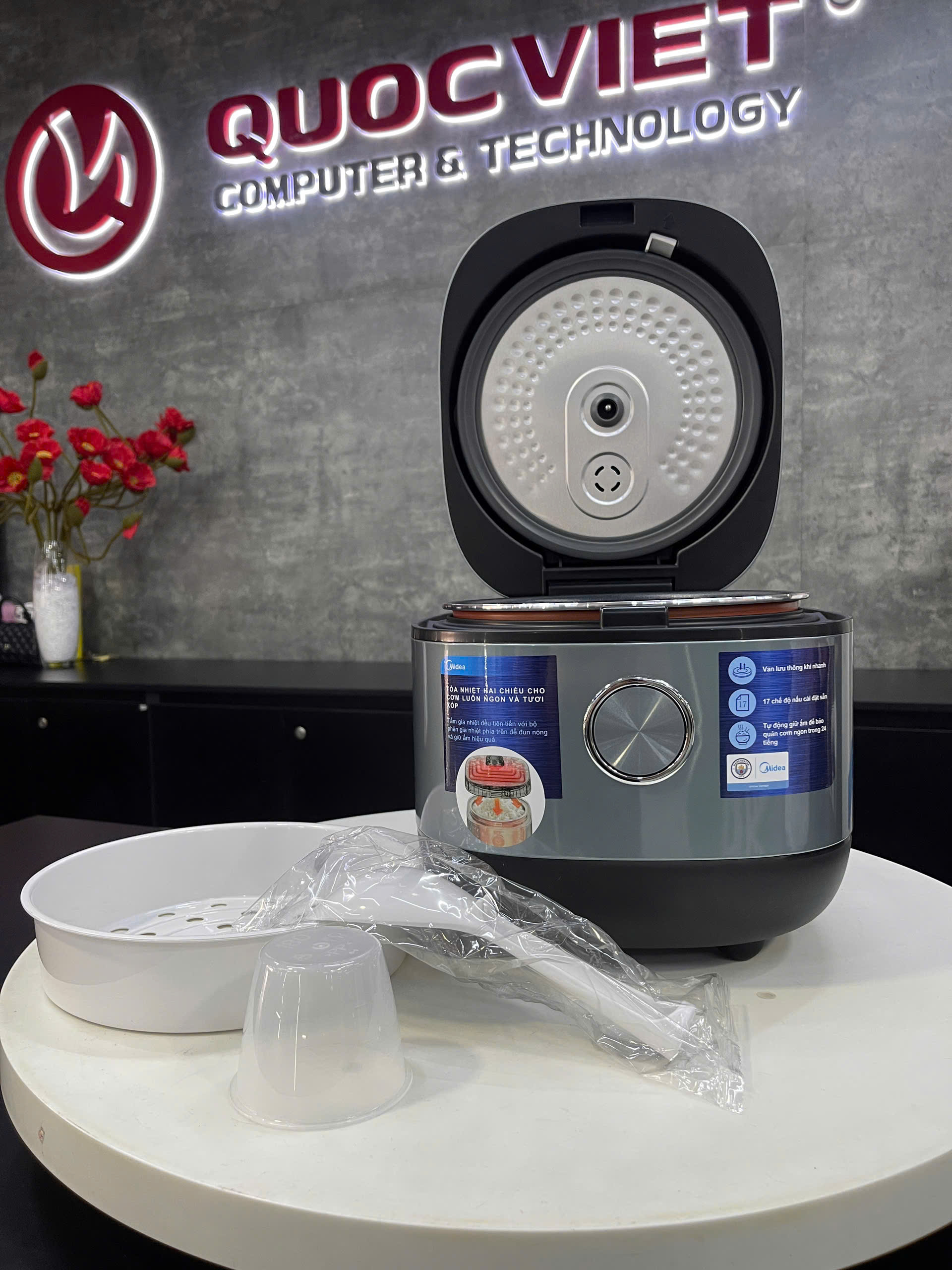 Nồi cơm điện Midea 1.8L Lít MRD180T2BDGF