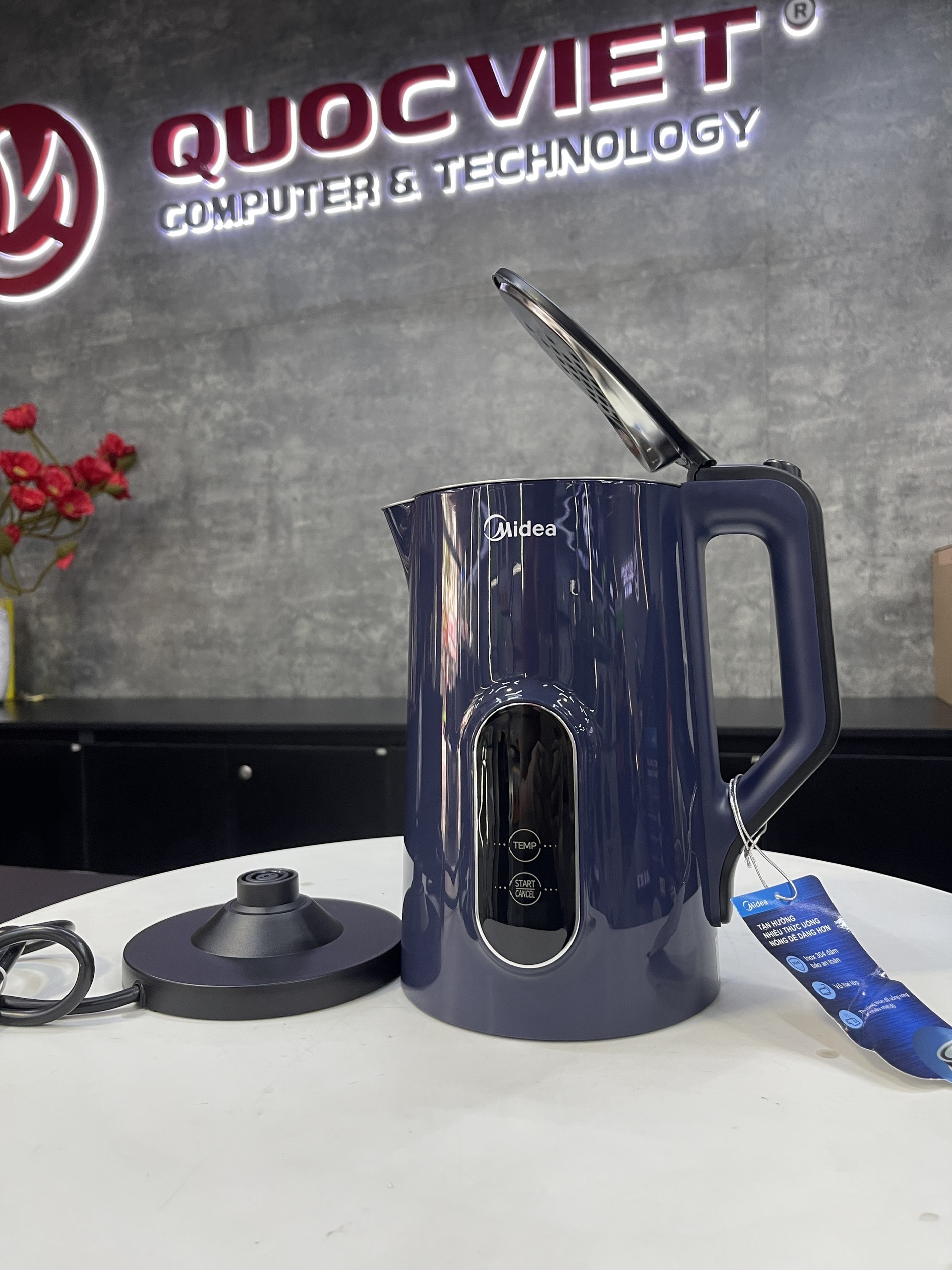 Bình đun siêu tốc Midea 1.7 lít MKE170D2BDB