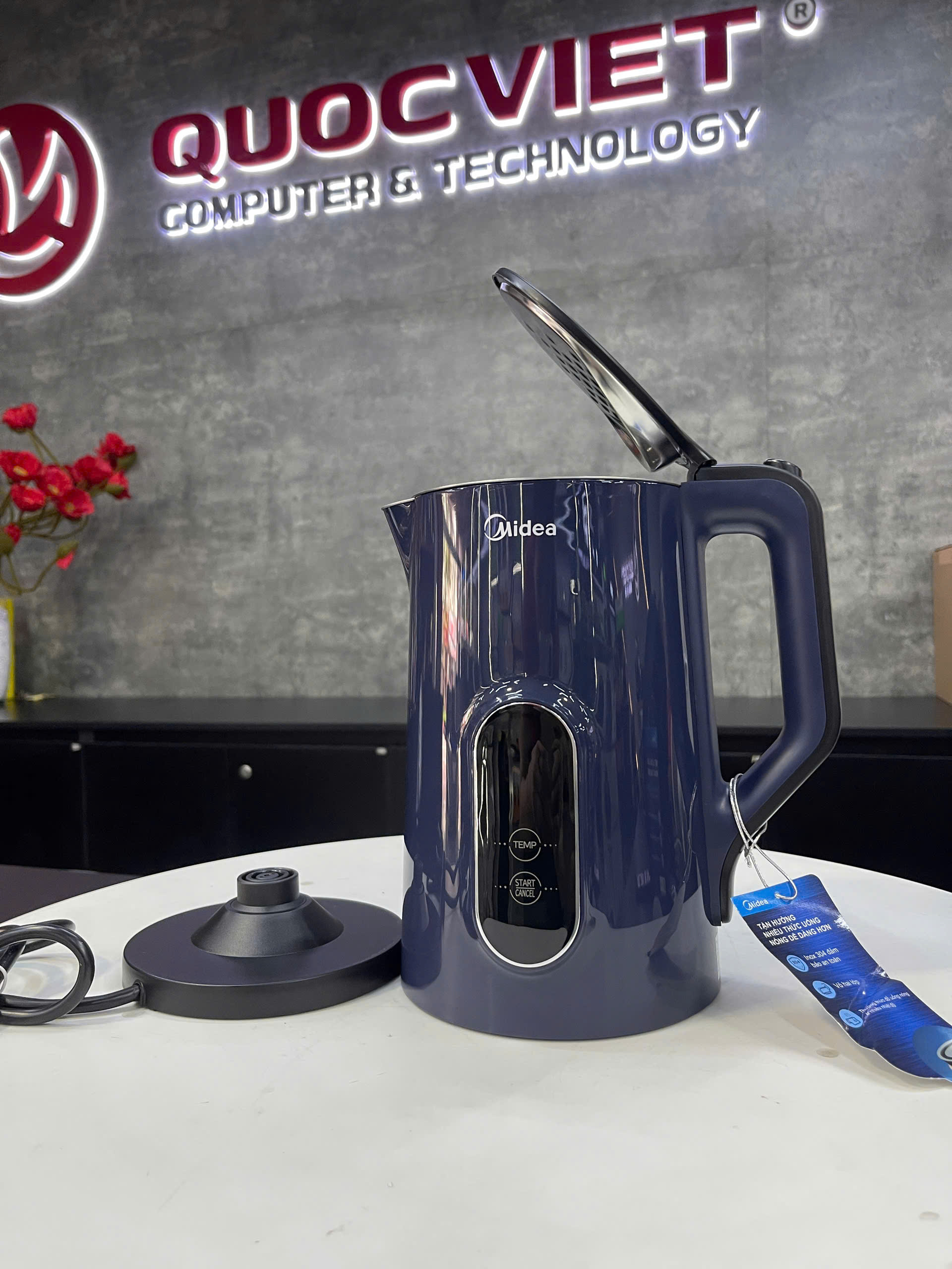 Bình đun siêu tốc Midea 1.7 lít MKE170D2BDB