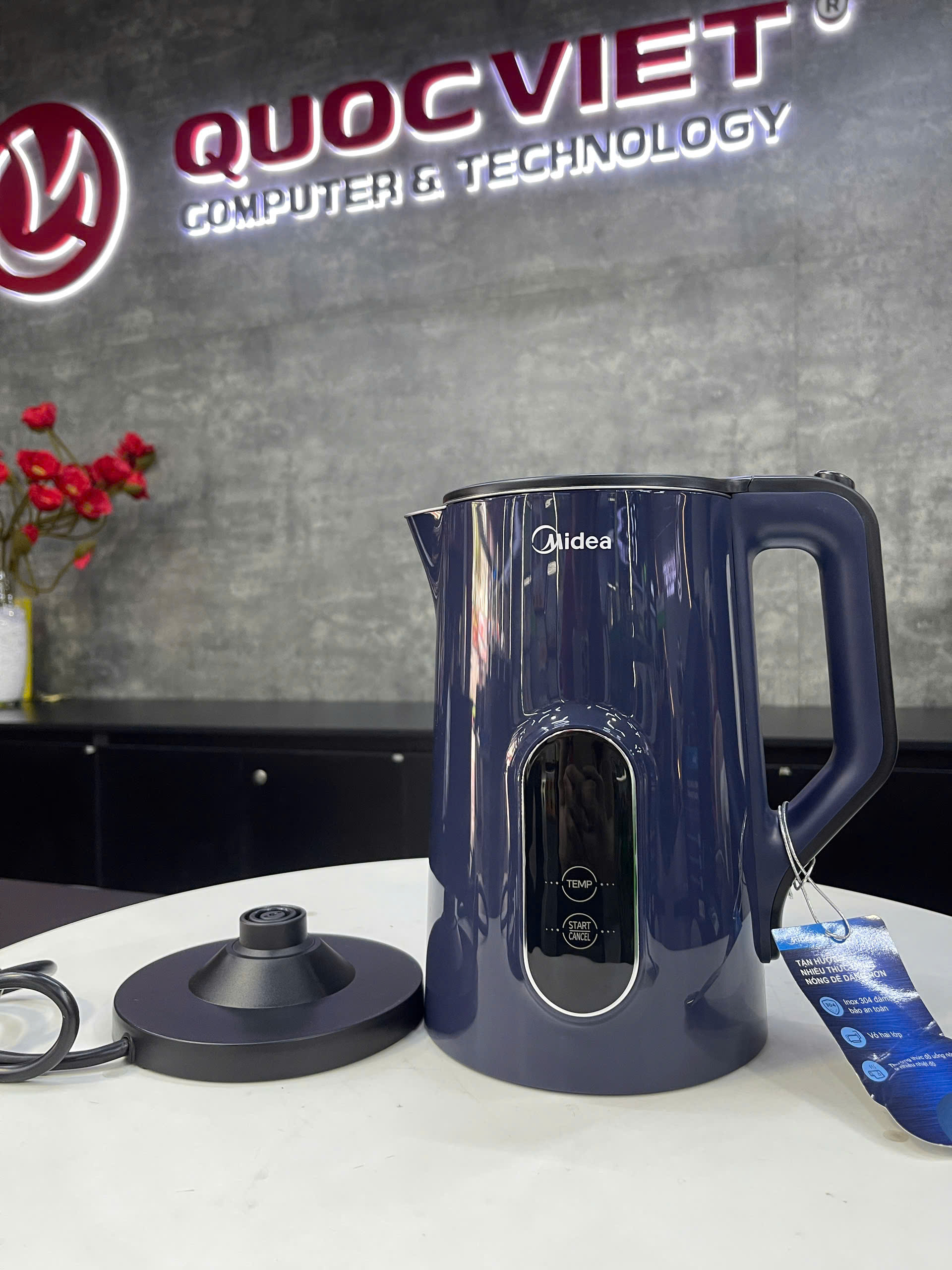 Bình đun siêu tốc Midea 1.7 lít MKE170D2BDB