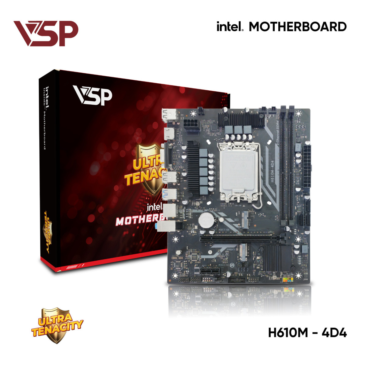 Bo mạch chủ VSP H610M-4D4 DDR4 Socket 1700 (VGA/HDMI)