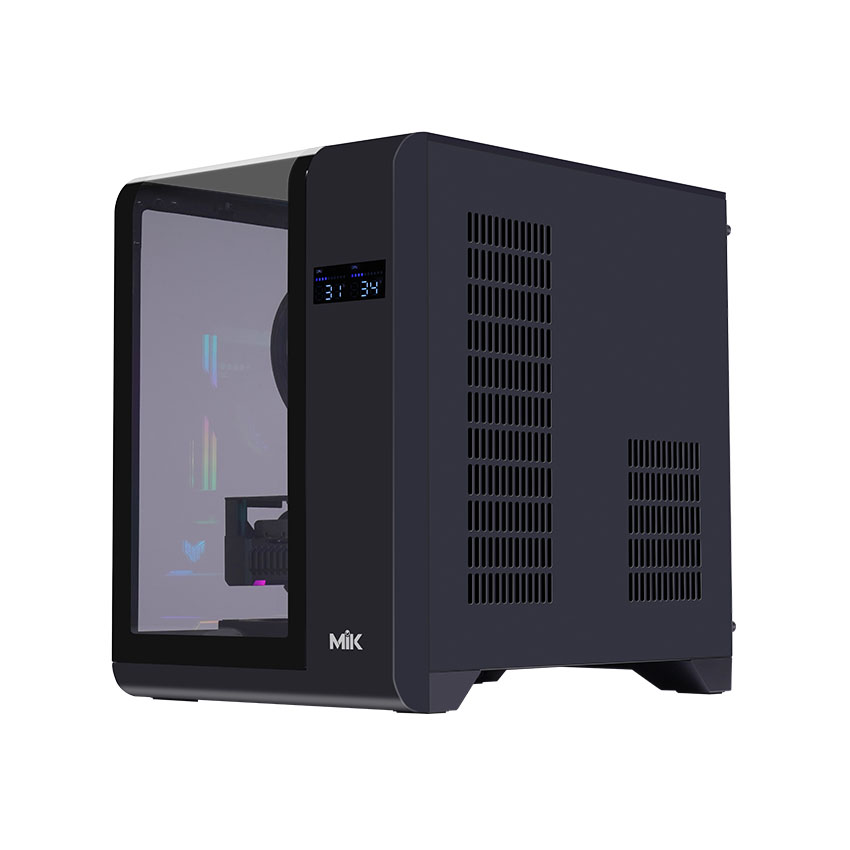 Vỏ máy tính MIK BARBATOS M BLACK (Mini Tower/ M-ATX/ Đen)