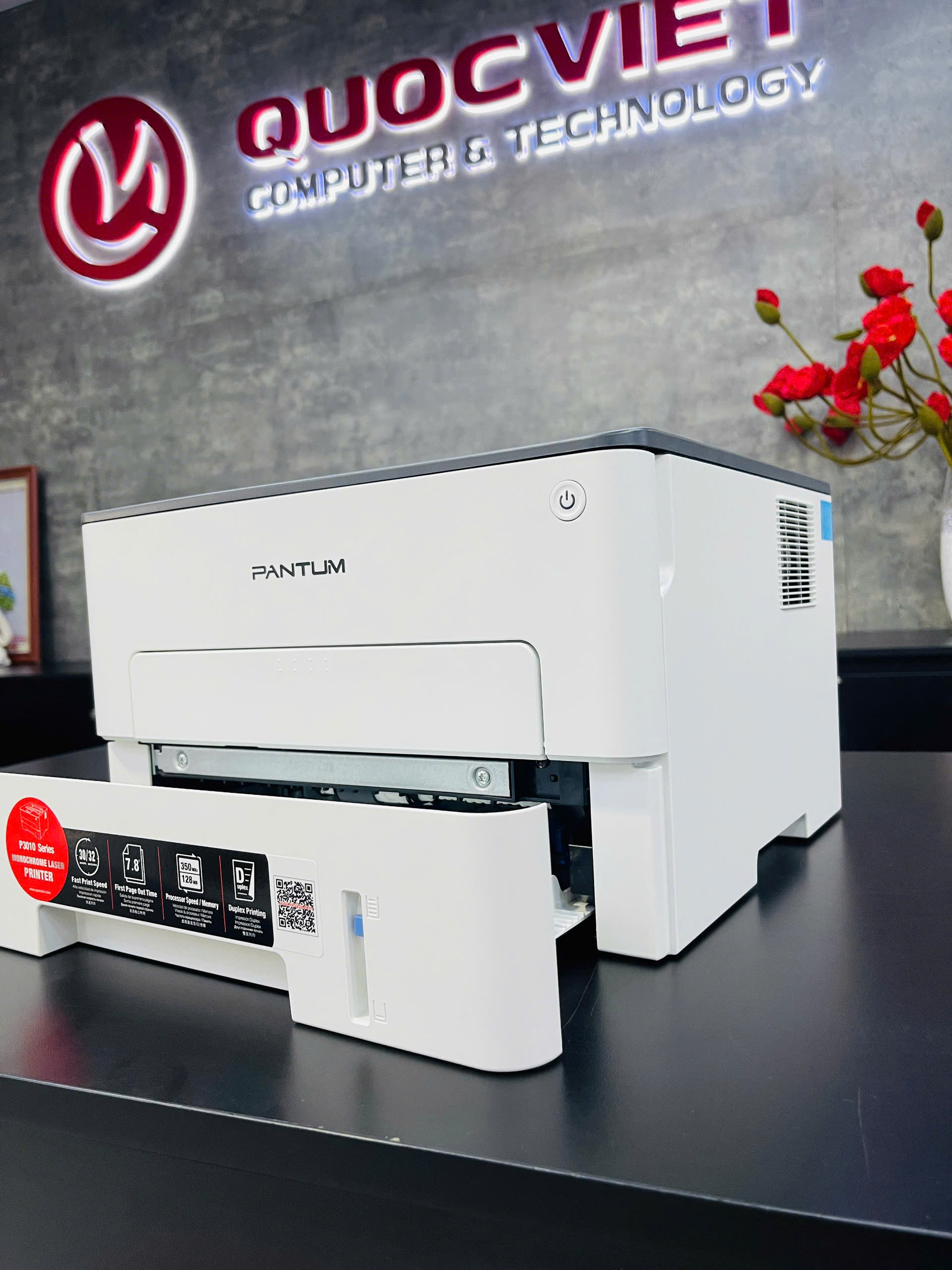 Máy in laser đen trắng Pantum P3010D (In đảo mặt| A4| A5| USB)