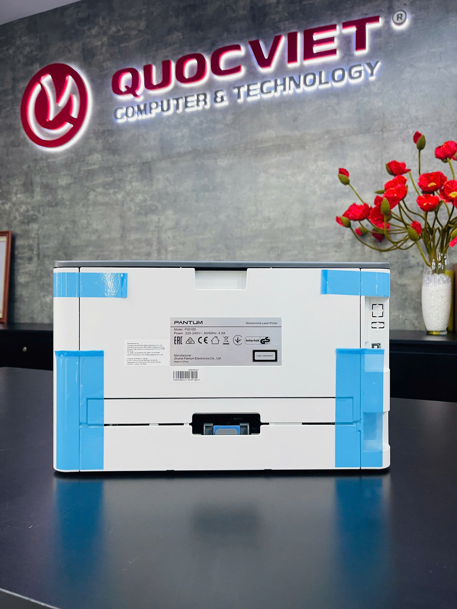 Máy in laser đen trắng Pantum P3010D (In đảo mặt| A4| A5| USB)