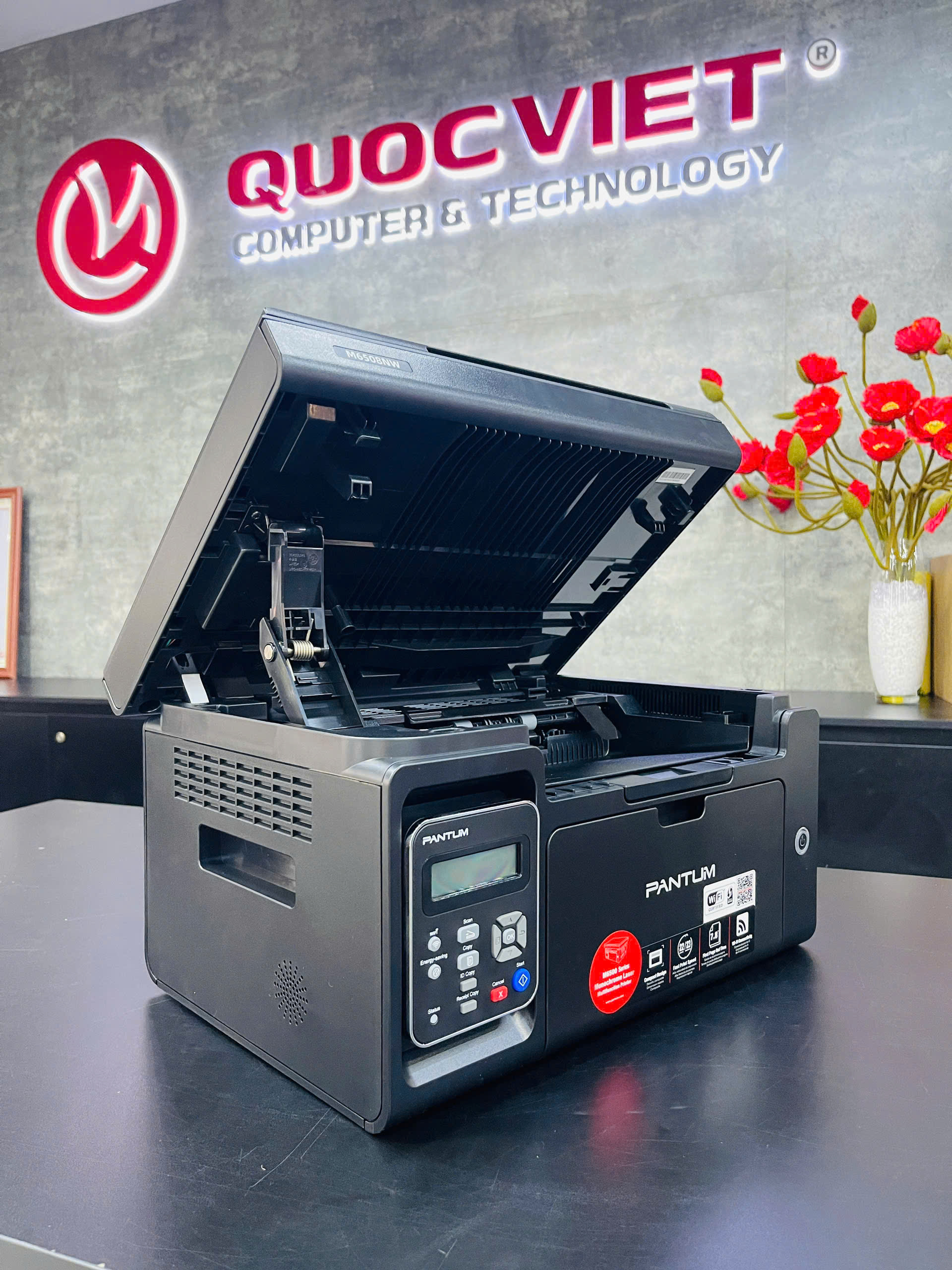 Máy in laser đen trắng Pantum M6508NW (A4/A5/ In/ Copy/ Scan/ USB/ WIFI)