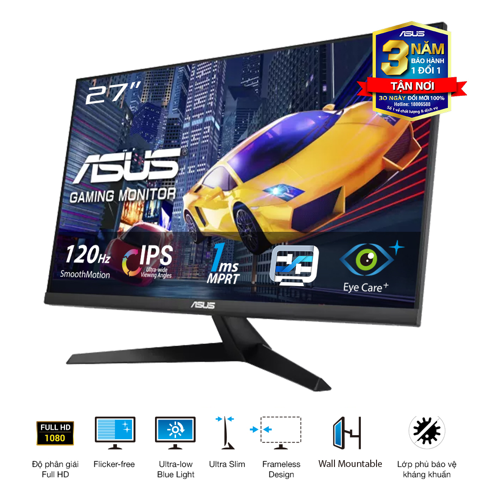Màn Hình ASUS VY279HGR (27 inch - IPS - FHD - 120Hz - 1ms)