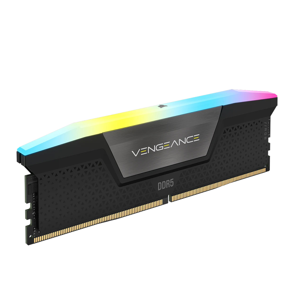 RAM PC CORSAIR VENGEANCE RGB 64GB (2x32GB) DDR5 6000Mhz (CMH64GX5M2D6000C40)