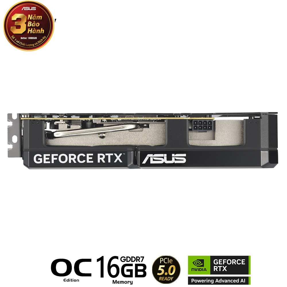 VGA ASUS Dual RTX 5060 Ti 16GB GDDR7 OC (DUAL-RTX5060TI-O16G)