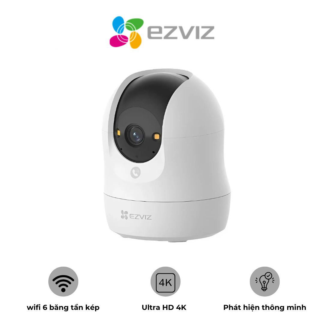 Camera EZVIZ CS-C6N G1 3K+ 5MP Wifi quay quét trong nhà, có màu ban đêm