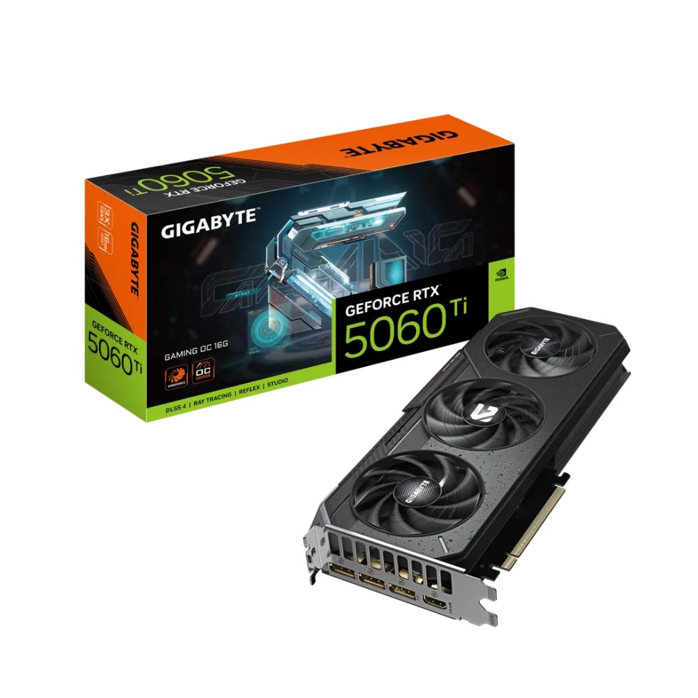 VGA Gigabyte RTX 5060 Ti Gaming OC 16GB GDDR7 (N506TGAMINGOC-16GD)