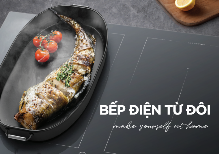 Bếp điện từ đôi Midea MC-ID358, 3500W
