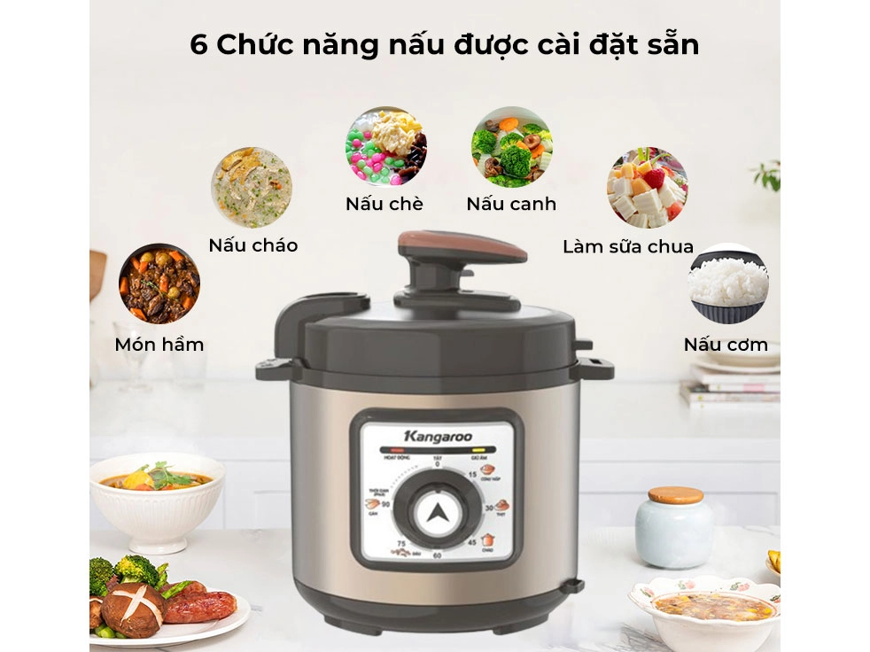 Nồi áp suất Kangaroo 6L KG6PC1