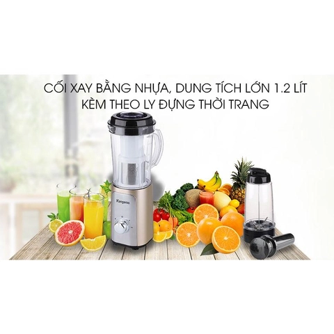 Máy xay sinh tố đa năng 4 cối màu vàng Kangaroo KG4B3
