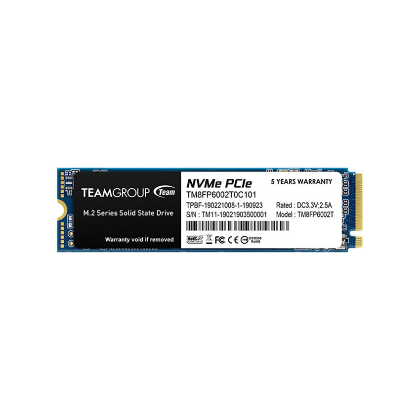 Ổ cứng SSD Team Group M2-2280 PCI-E Gen3x4 MP33 1TB (TM8FP6001T0C101)