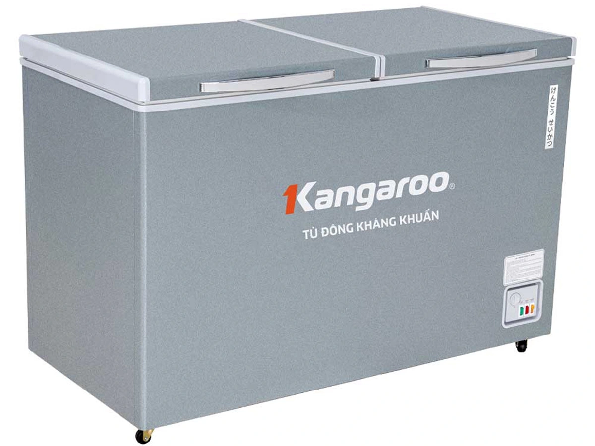Tủ đông kháng khuẩn 327L 2 ngăn, 2 cánh, không kính Kangaroo KGFZ389NG2