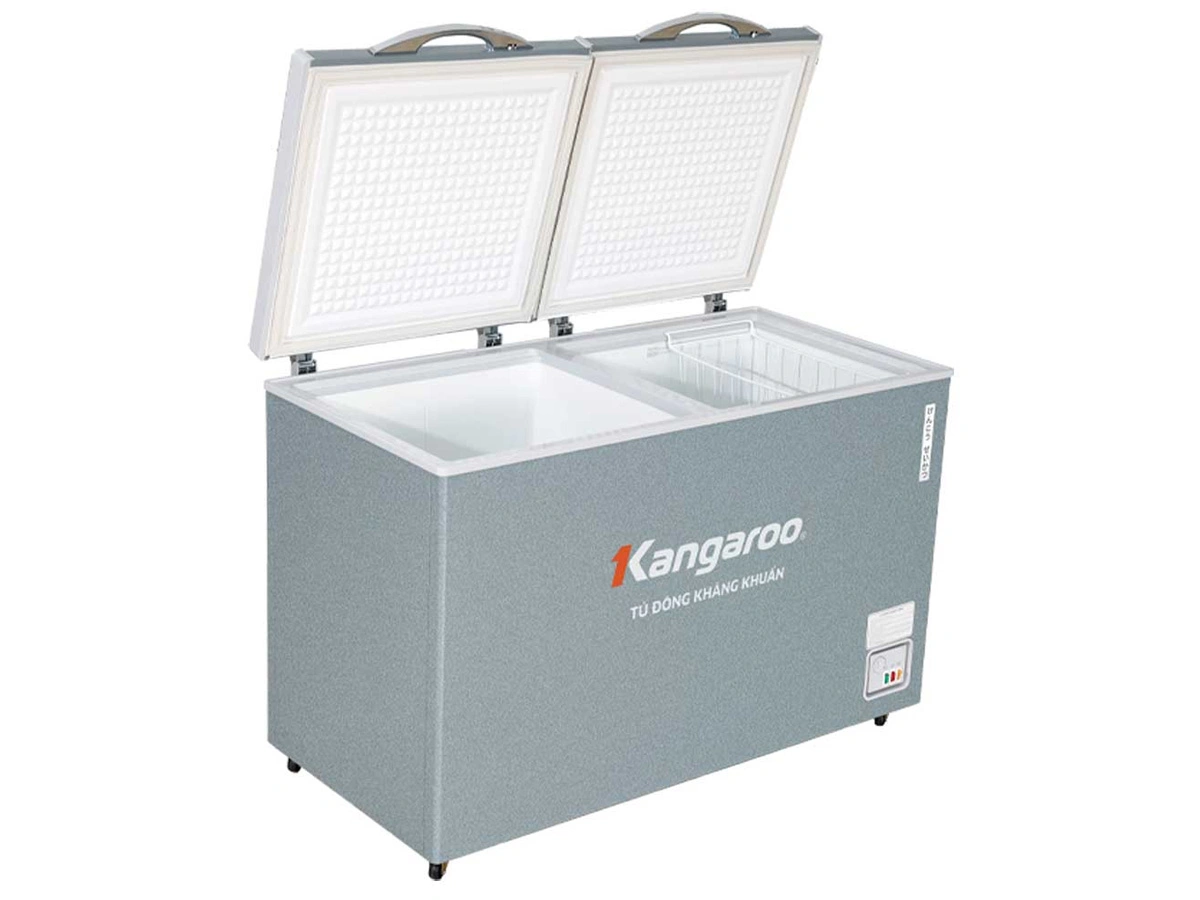 Tủ đông kháng khuẩn 327L 2 ngăn, 2 cánh, không kính Kangaroo KGFZ389NG2