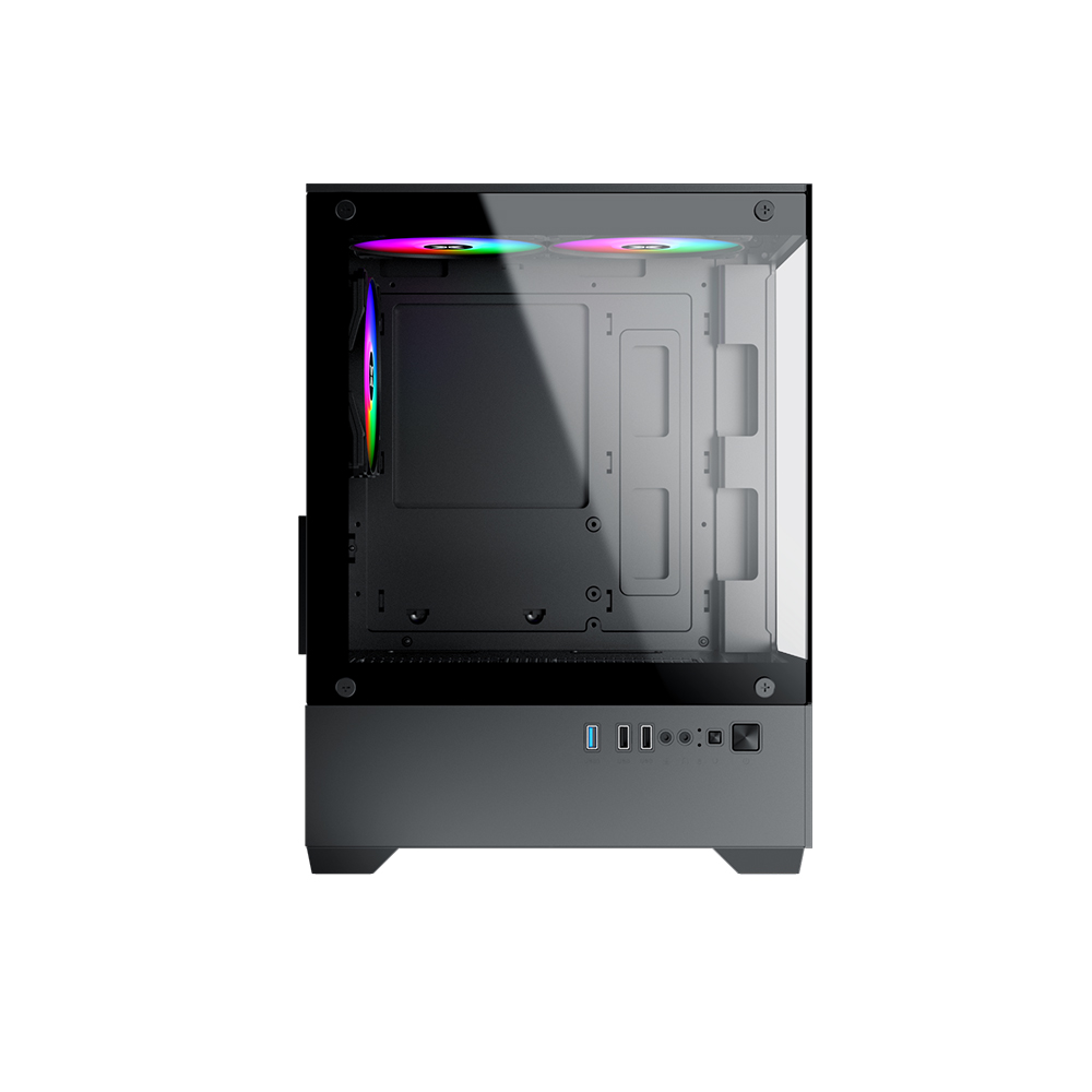 Vỏ thùng Xigmatek View III 3F (M-ATX 3 fan RGB, Màu Đen)