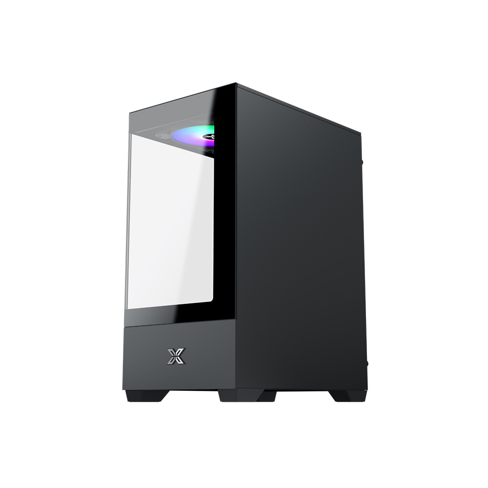 Vỏ thùng Xigmatek View III 3F (M-ATX 3 fan RGB, Màu Đen)